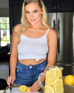 Blake Blossom Cools Down With A Lemonade