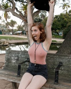 Kayla Coyote Sheer Top And Shorts